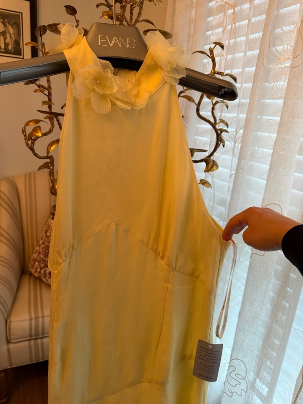 Sonya Moda Cream Prom Dress
